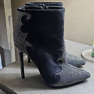 Women's rhinestone boots